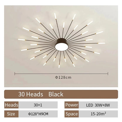 Lampada Da Soffitto Led A Forma Di Fiore Per Soggiorno E Camera Da Letto, Luce Moderna Sala Da Pranzo