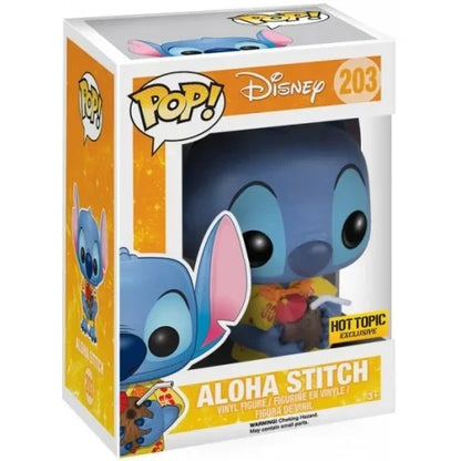 Disney Stitch Funko Pop Summer Stitch # 636 Punto scheletro 1234 #   Punto Elvis # 127 Punto # 159 Figure in vinile Regalo di giocattoli carvinali