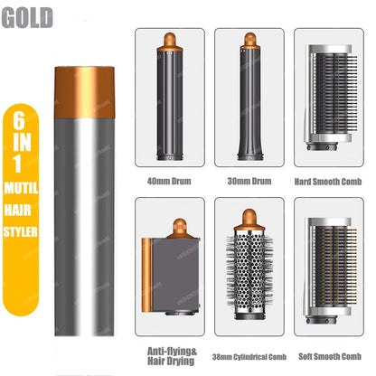 Nuovo Multil Hair Styler Asciugacapelli automatico per arricciare Asciugacapelli ad aria calda/fredda 1300W Piastra per capelli Curling Barrel Spazzola Asciugacapelli per salone