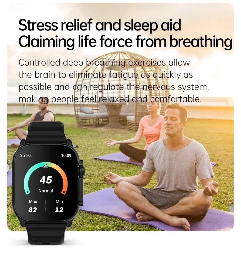 Nuovo Smartwatch 2026 Watch 10 Ultra 49mm con NFC, GPS, Chiamate Bluetooth, Musica BT, Giochi e Ricarica Wireless per Uomo e Donna