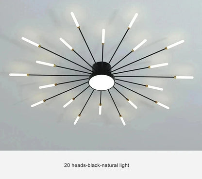 Lampada Da Soffitto Led A Forma Di Fiore Per Soggiorno E Camera Da Letto, Luce Moderna Sala Da Pranzo