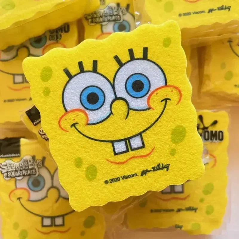 Spugna Per Piatti Con Spazzola Integrata SpongeBob Panno Cucina Abrasiva Per Pulizia Efficace
