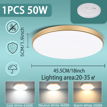 Plafoniera LED Da Soffitto 18W-50W 220V, Illuminazione Moderna Per Soggiorno E Decorazione Casa