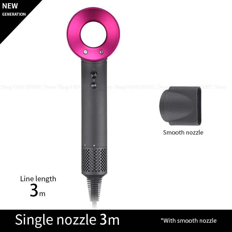 Accessorio Professionale Senza Lame per Asciugacapelli Dyson, Ioni Negativi, Asciugatura Rapida, Potente, per Casa, con Funzione Anti-Crespo, Elettrico