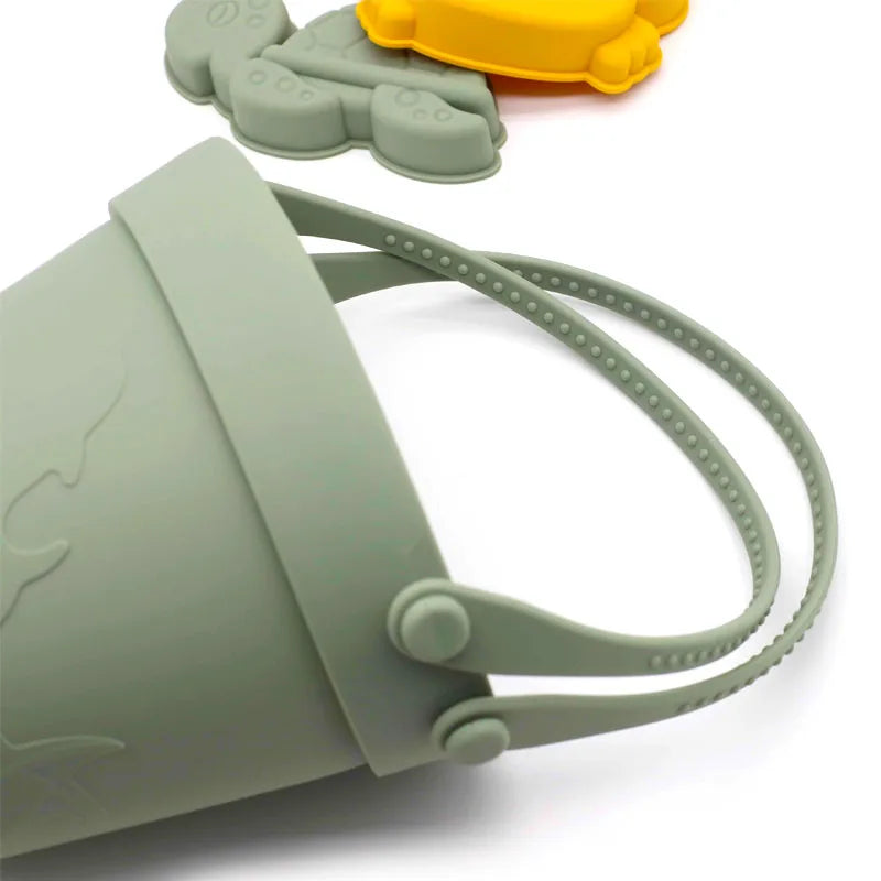 Set Giocattoli Da Spiaggia Per Bambini 8 Pezzi In Silicone Morbido Per Sabbia E Acqua