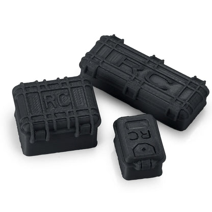 Decorazione Auto RC Mini Jack Stand Con Gancio Rimorchio E Rete Per Bagagli 1 18 E 1 24 Scale