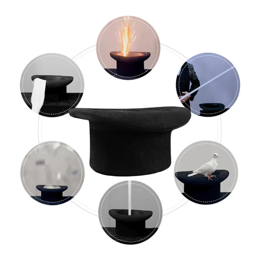 Kit Magia Professionale Colomba Che Appare Dal Cappello Con Canna Di Seta Carte Scomparse Puntelli Illusione Telecomando