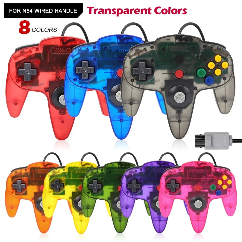 Gamepad cablato a 8 colori per console N64 Joypad Control per N64 Joystick classico Console di gioco retrò Accessori per gamepad