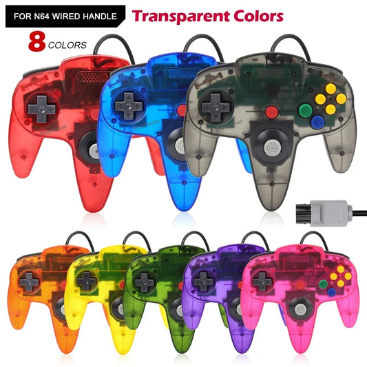 Gamepad cablato a 8 colori per console N64 Joypad Control per N64 Joystick classico Console di gioco retrò Accessori per gamepad