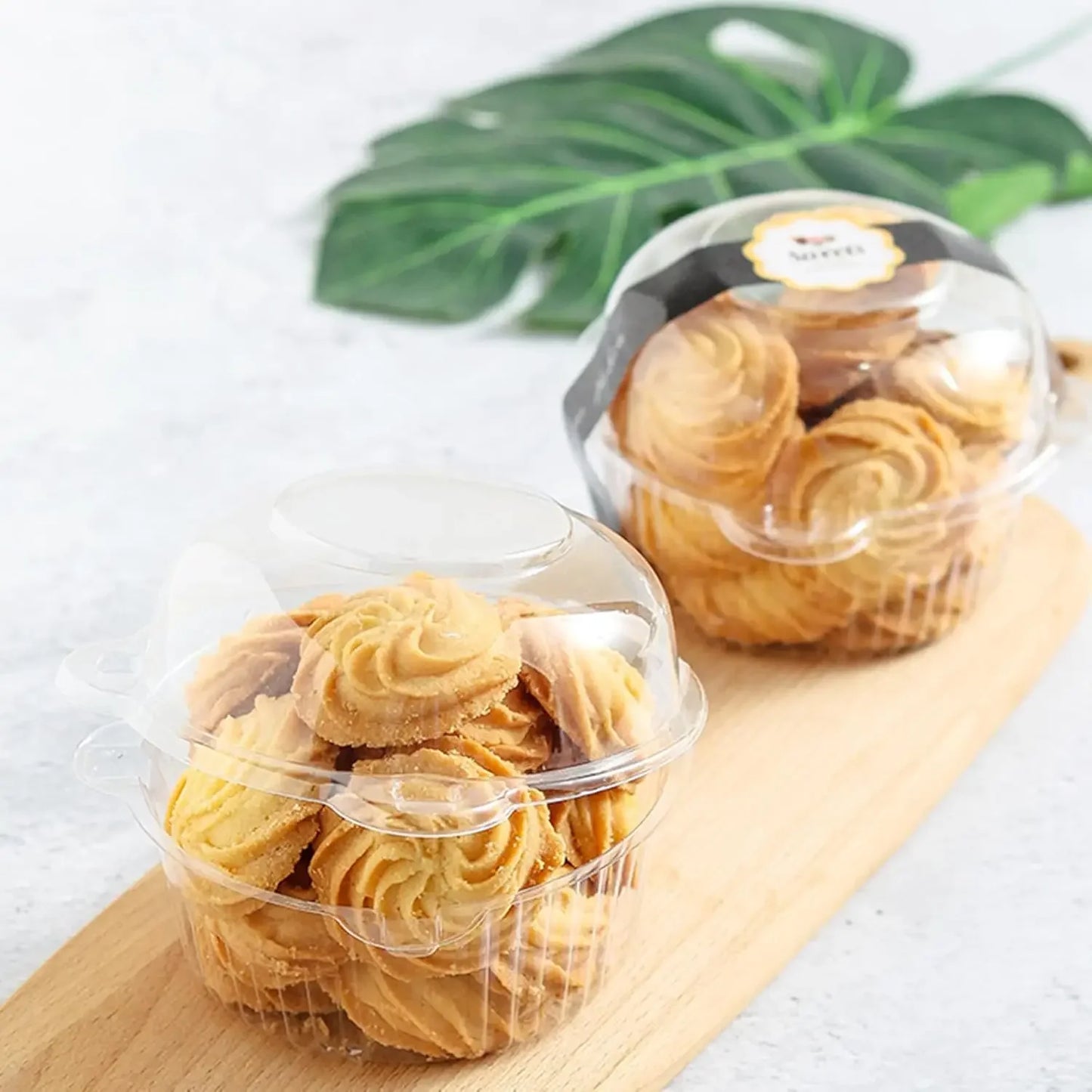 Contenitori Singoli Per Cupcake Con Cupola Trasparente Porta Muffin Scatole Per Frutta E Insalata 20 Pezzi
