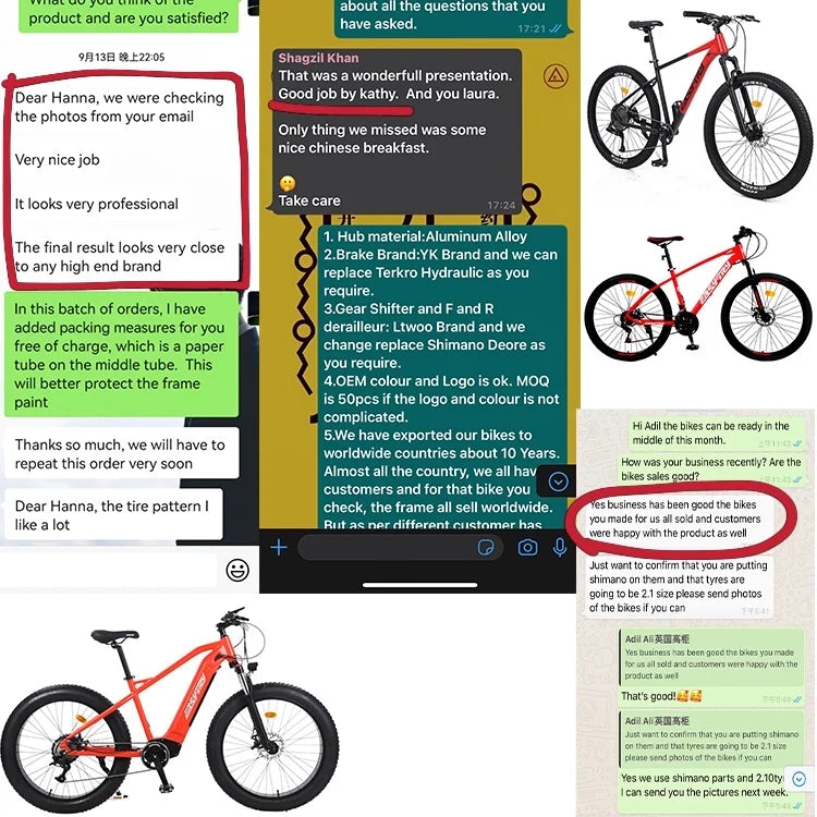 Bicicletta Elettrica Da Montagna 26 Pollici Motore Posteriore 750W 48V Batteria Integrata
