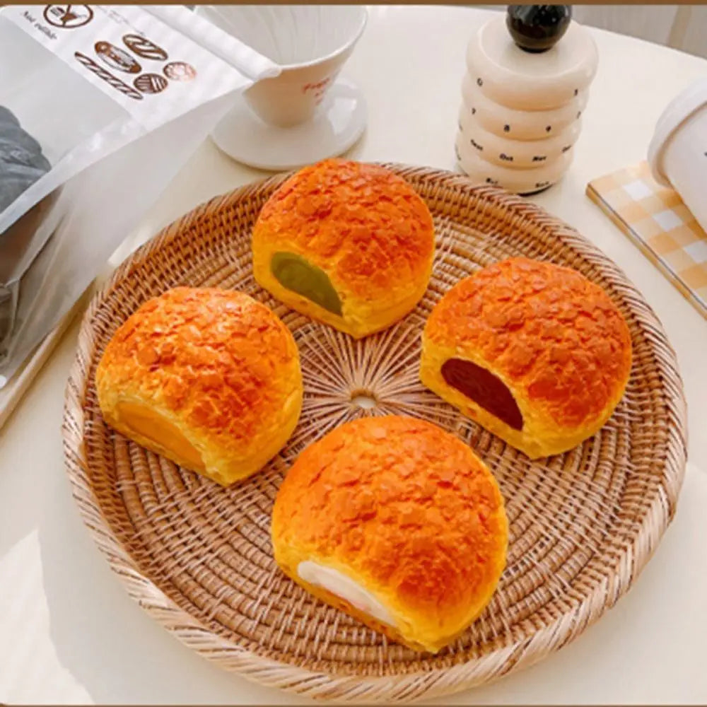 Simulazione Pane Tostato Squishy Giocattoli Ciambelle Lento Aumento Rimbalzo Spremere Giocattolo Antistress Giocattoli per Bambini Adulti Desktop Decor