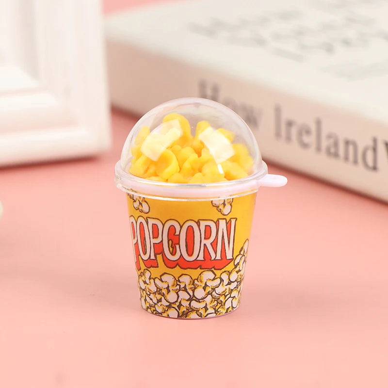 1:12 Snack per secchiello per popcorn in miniatura per casa delle bambole Fai finta di giocattoli per la decorazione alimentare