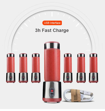Spremiagrumi Elettrico USB Ricaricabile Multifunzionale Frullatore Estrattore di Succo
