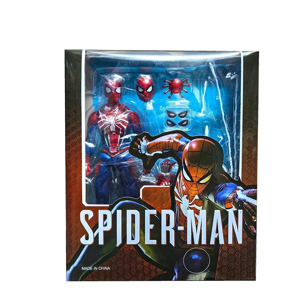 15CM PS4 Spiderman Figura Avengers Spider Man Action Figures Aggiornamento Suit PS4 Game Edition Doll Toys Regalo
