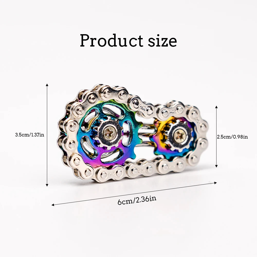 Giroscopio Fidget Spinner In Metallo Antistress Edc Per Ansia Ufficio Casa Adulti Bambini