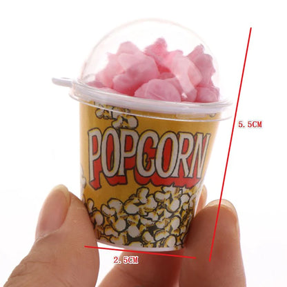 1:12 Snack per secchiello per popcorn in miniatura per casa delle bambole Fai finta di giocattoli per la decorazione alimentare