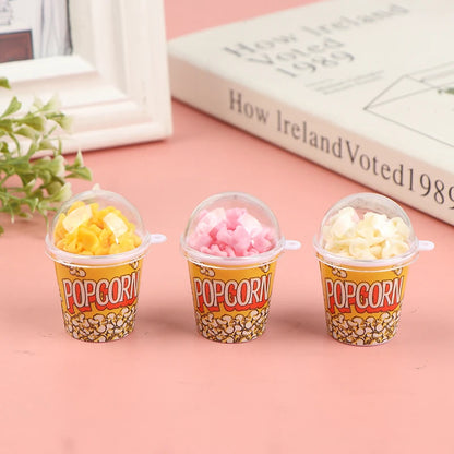 1:12 Snack per secchiello per popcorn in miniatura per casa delle bambole Fai finta di giocattoli per la decorazione alimentare