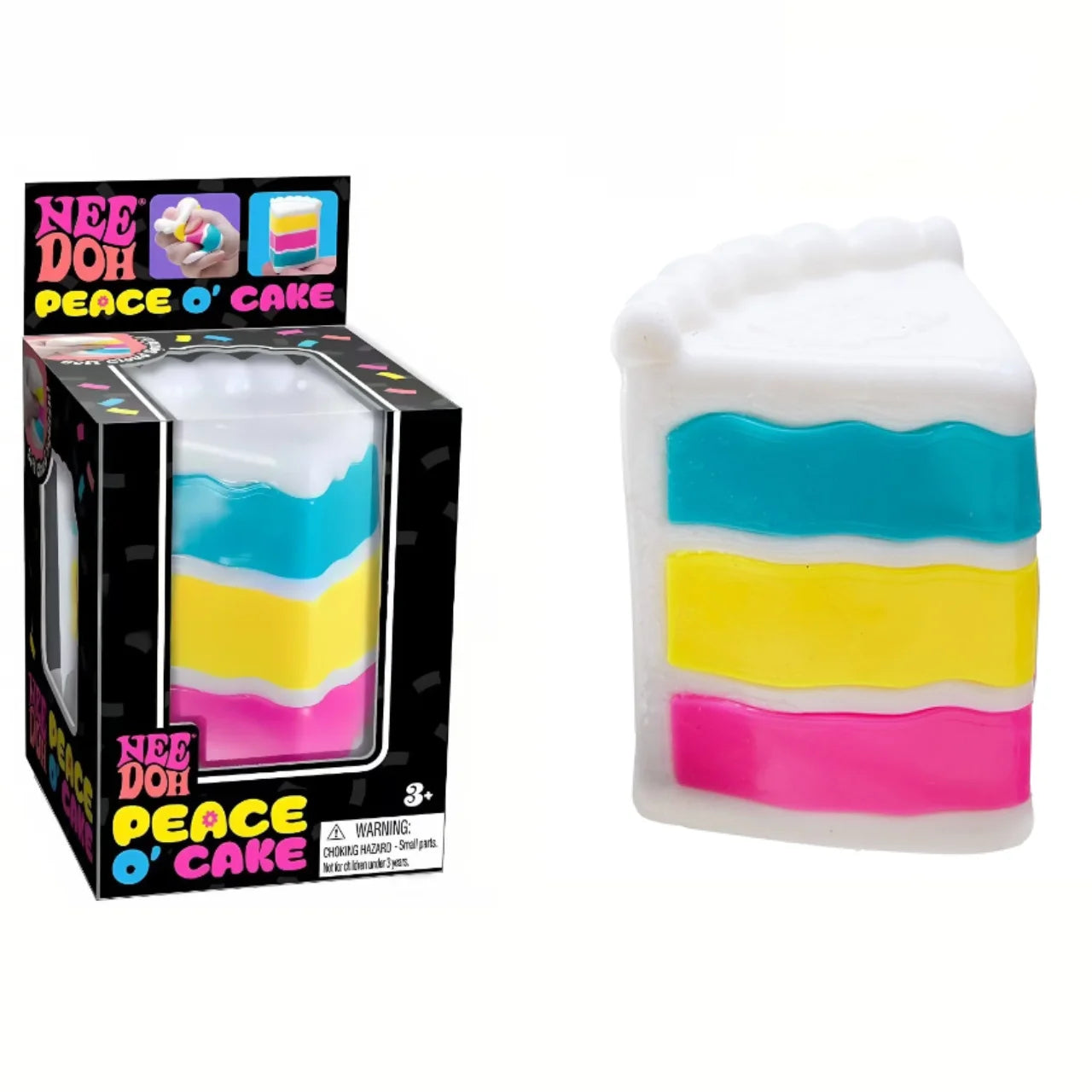 Schylling Nee Doh Nice-Sicle Cubo Sensoriale, Giocattolo Morbido Antistress, Ideale per Ansia e Concentrazione