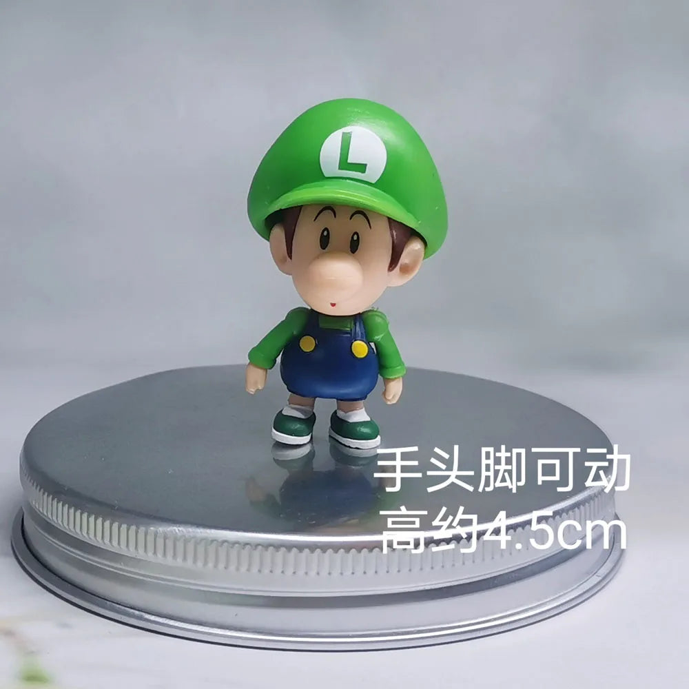 JAKKS Super Bros Personaggi d'azione Mario, Luigi, Peach - Simpatiche Bambole Anime Giocattolo per Bambini - Regalo