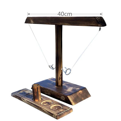 Giochi di lancio ad anelli per bambini Adulti Giochi per bere feste a casa Giochi da tavolo in legno portatili ad ritmo rapido Pacchetto scaletta Bar all'aperto