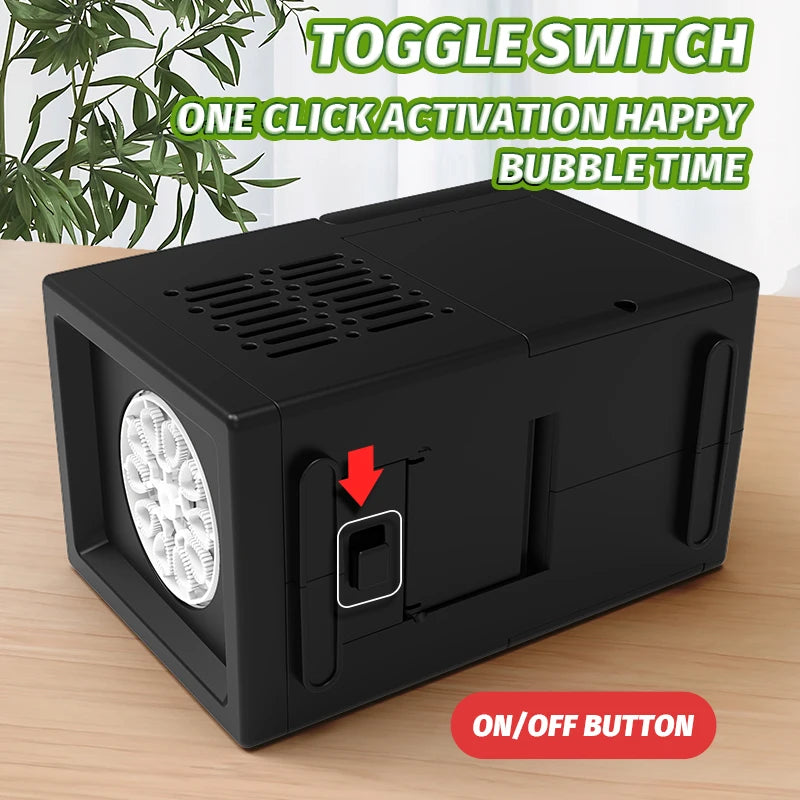 Macchina Per Bolle Elettrica Portatile Con Soffiaggio Automatico A 10 Fori Per Feste All Aperto Senza Batteria