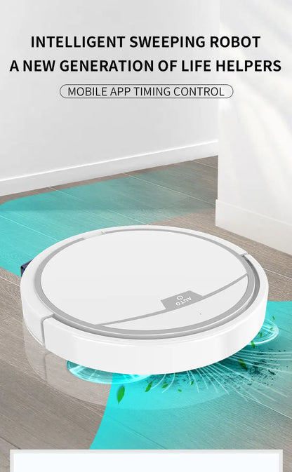 Aspirapolvere Robot Smart 2800 Pa Senza Fili Controllo Remoto Pulisce Pavimenti Asciutti e Bagnati