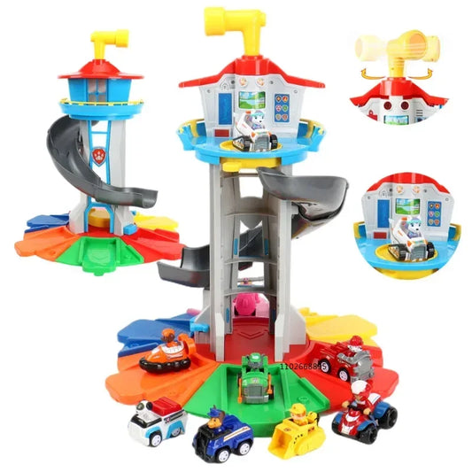 Paw Patrol Set di giocattoli Cartoon Anime Figure Patrol Canine Chase Skye Rimbalzo Bicicletta Decorazione della casa Regali di compleanno di Natale per bambini