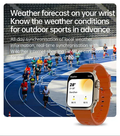 Nuovo Smartwatch 2026 Watch 10 Ultra 49mm con NFC, GPS, Chiamate Bluetooth, Musica BT, Giochi e Ricarica Wireless per Uomo e Donna