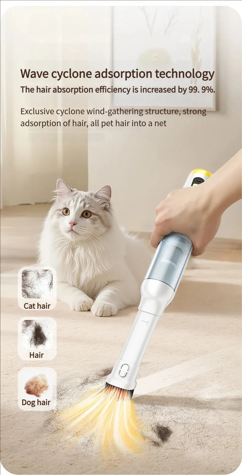 Aspirapolvere per animali domestici con tecnologia ciclonica Forte aspirazione multifunzionale per la depilazione di animali domestici in auto e pulizia della casa