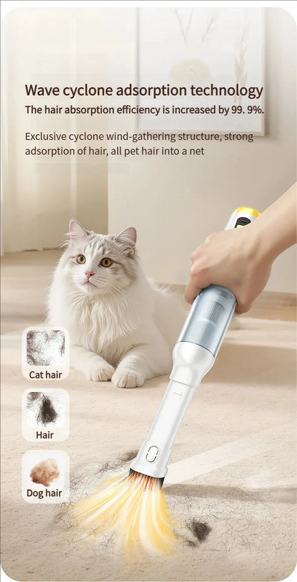 Aspirapolvere per animali domestici con tecnologia ciclonica Forte aspirazione multifunzionale per la depilazione di animali domestici in auto e pulizia della casa