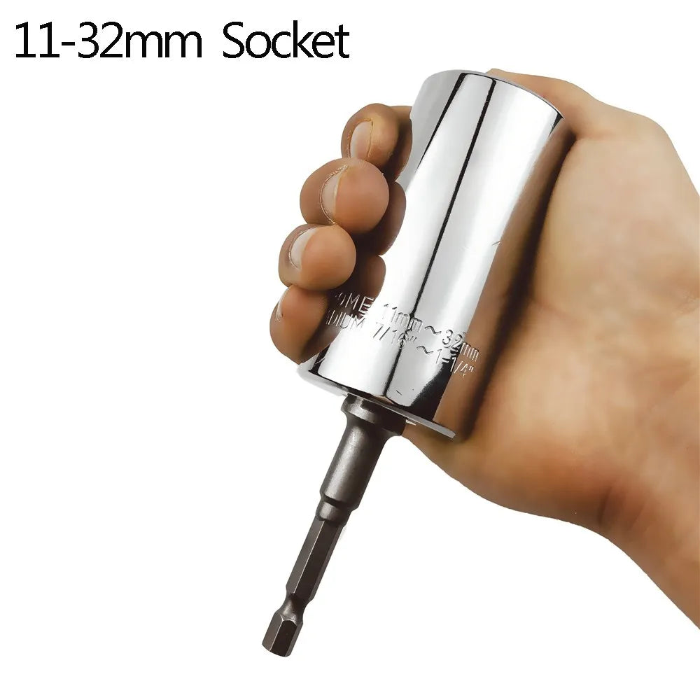 Onnfang 7-19/11-32mm chiave a cricchetto universale testa a bussola universale, chiave a bussola per uso domestico/chiave per utensili manuali