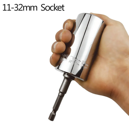 Onnfang 7-19/11-32mm chiave a cricchetto universale testa a bussola universale, chiave a bussola per uso domestico/chiave per utensili manuali