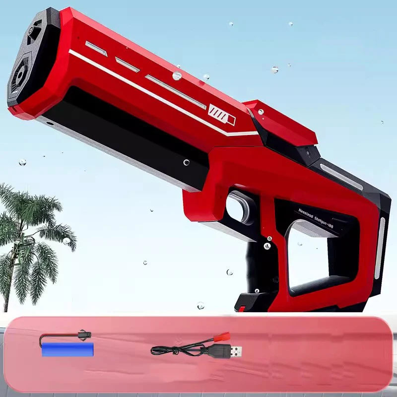 Pistole ad acqua elettriche per adulti Potente spruzza d'acqua automatica Aspirazione d'acqua Blasters Estate Giocattolo da spiaggia all'aperto per ragazzi Regalo per bambini