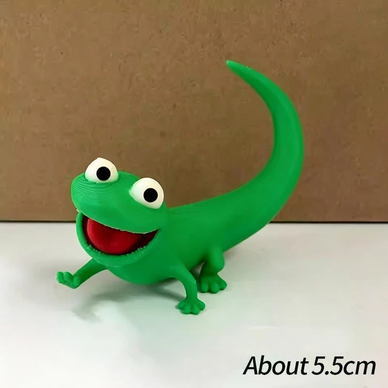 Portachiavi Acrilico 3D Verde Lucertola, Ciondolo Da Borsa E Decorazione Scrivania Cartone Animato