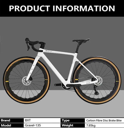 Bici Gravel In Fibra Di Carbonio 700C GRX 600 11 Velocità Con Ruote E Forcella In Carbonio
