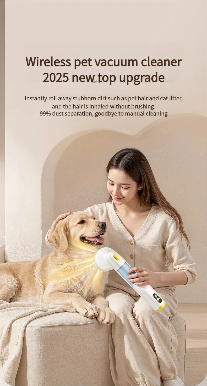 Aspirapolvere per animali domestici con tecnologia ciclonica Forte aspirazione multifunzionale per la depilazione di animali domestici in auto e pulizia della casa