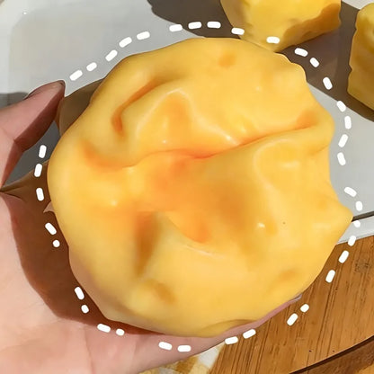 Giocattolo Antistress Gigante a Forma di Formaggio, Squishy Extra Large, Giocattolo Modellabile a Lenta Risalita, Palla Antistress per Adulti, Regalo
