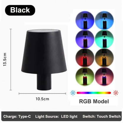 Lampada Da Tavolo Senza Fili Per Bottiglie Di Vino Led Esterno Con Controllo Touch Ideale Per Ristoranti E Bar
