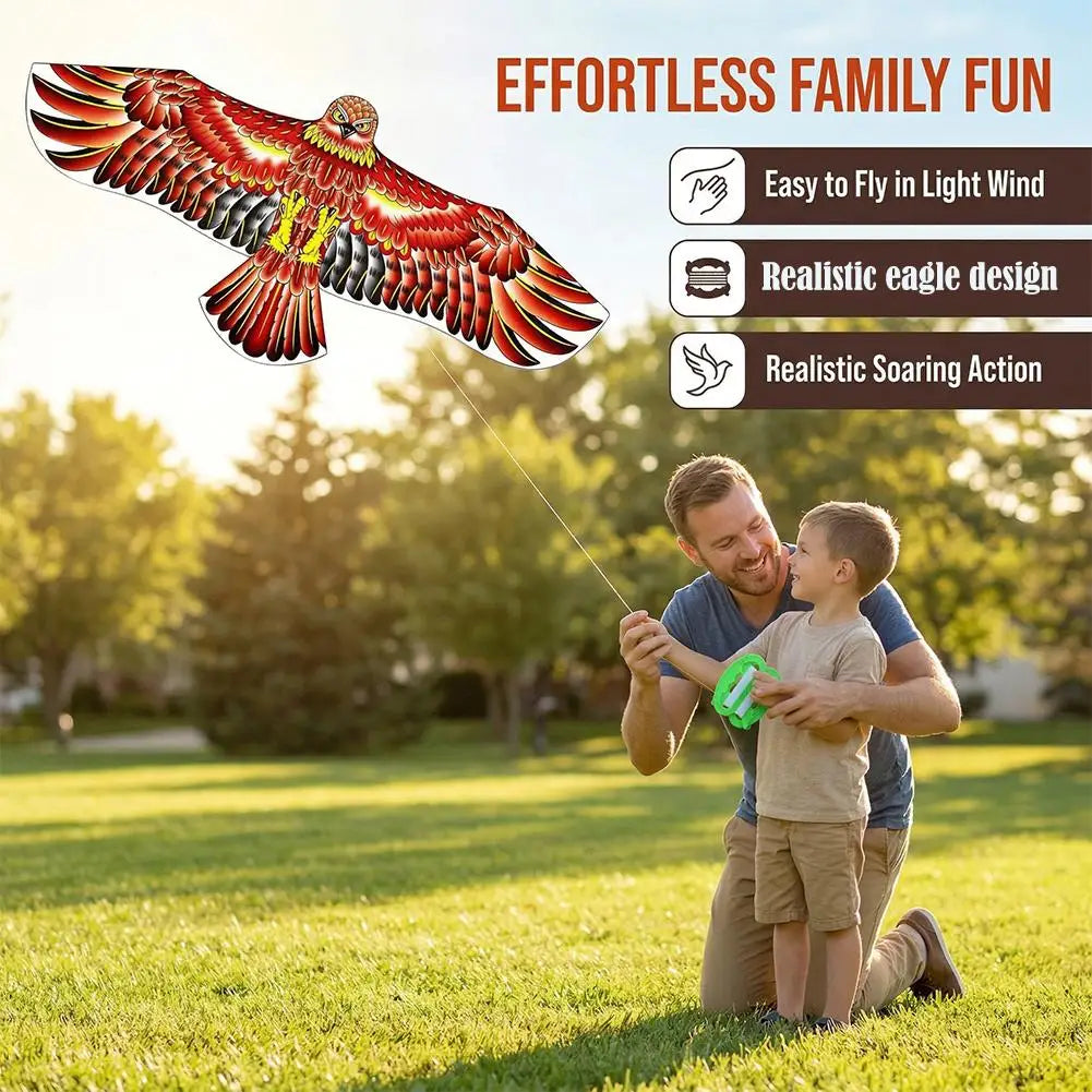 Aquilone Gigante A Forma Di Aquila Con Corda Da 30 Metri E Dimensione 1,1 Metri Gioco All Aperto Per Famiglie