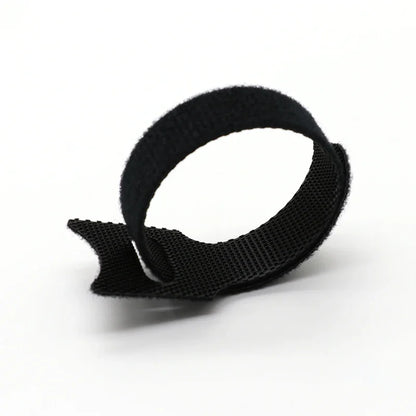 Fascette per cavi rilasciabili Organizzatore di cavi Nero 15 20 25 30 cm Cinghie ad anello con gancio in nylon Avvolgere Zip Bundle Fasciatura Fascetta Fissaggio in plastica