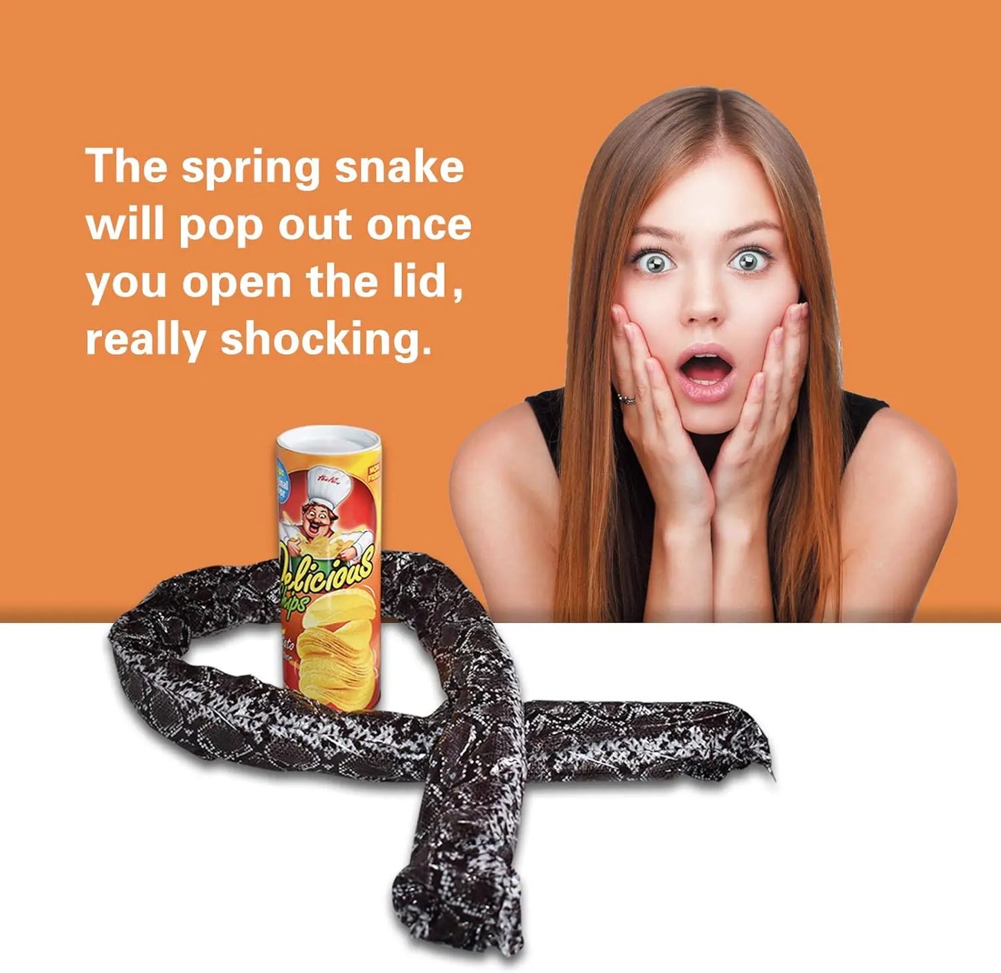 Serpente Saltatore Da Scherzo In Plastica Senza Batterie Per Scherzi Festa E Decorazioni