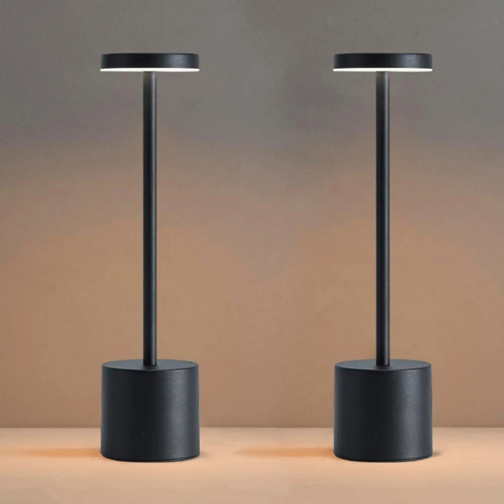 Lampada Da Tavolo Led Ricaricabile Portatile Con Controllo Touch Tre Colori Regolabile Per Camera