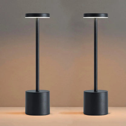 Lampada Da Tavolo Led Ricaricabile Portatile Con Controllo Touch Tre Colori Regolabile Per Camera