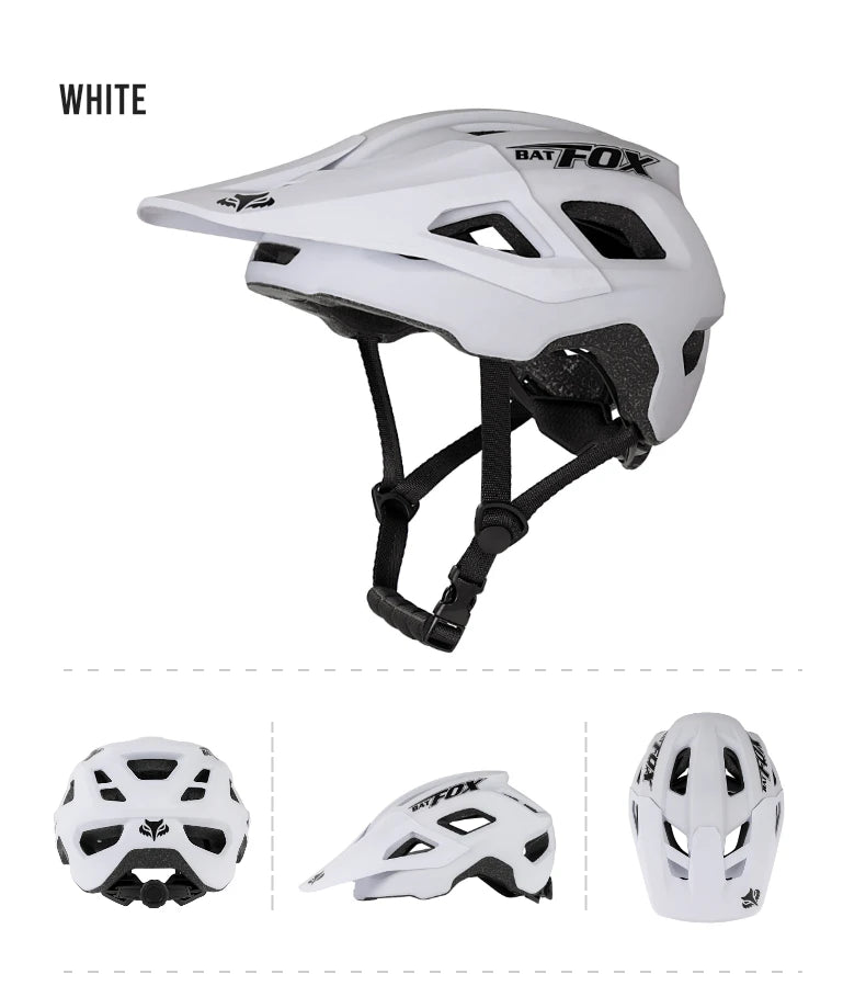 Casco Da Bicicletta Batfox Speedframe MTB Leggero Con Certificazione CE Aerodinamico E Protezione Affidabile
