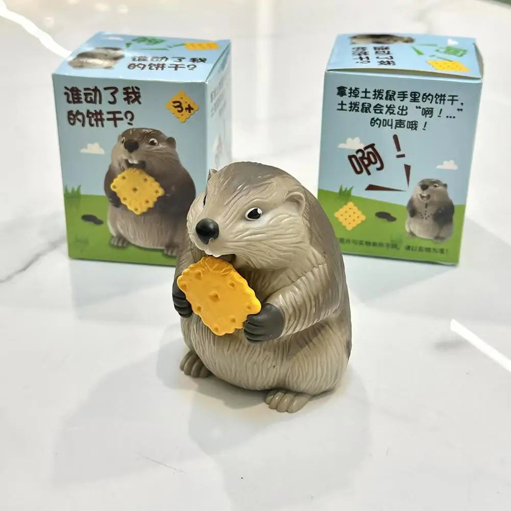 Giocattolo Marmotta Antistress Sonoro Da Scrivania, Divertente Gioco Da Ufficio E Casa