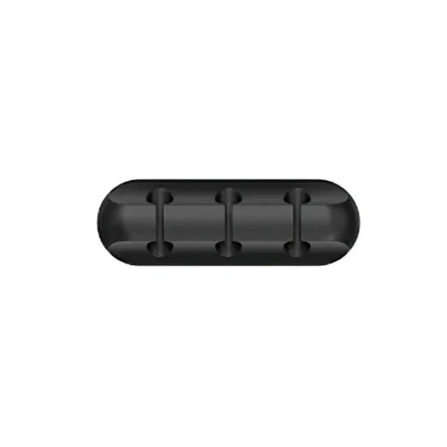 VIKEFON Cavo Cavo Organizzatore di cavi Avvolgicavo USB in silicone Clip di gestione Autoadesive per Mouse Tastiera Auricolare per iPhone