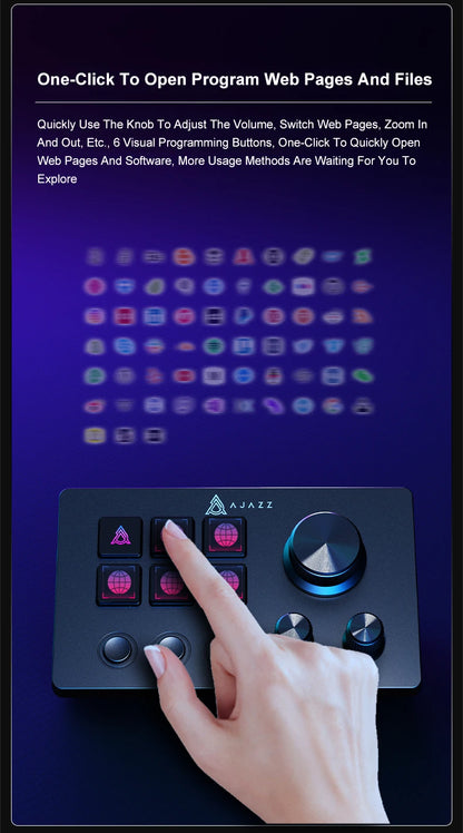Pannello Di Controllo Desktop Programmabile Con Pulsanti Macro Personalizzabili Mini Tastiera Per Scenari Multipli