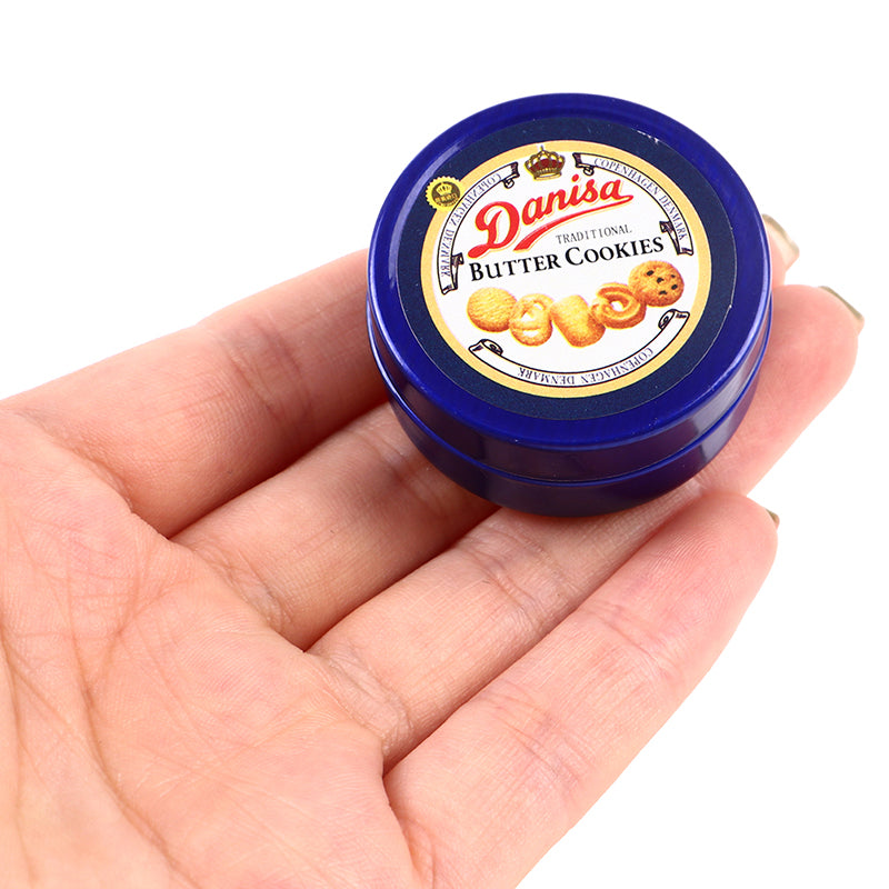 Set Accessori Cucina Miniatura 1 12 Scatola Latta Blu Per Casa Delle Bambole Decorazione Giocattolo Regalo