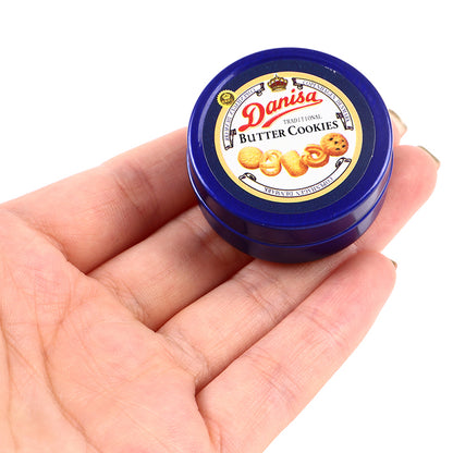 Set Accessori Cucina Miniatura 1 12 Scatola Latta Blu Per Casa Delle Bambole Decorazione Giocattolo Regalo